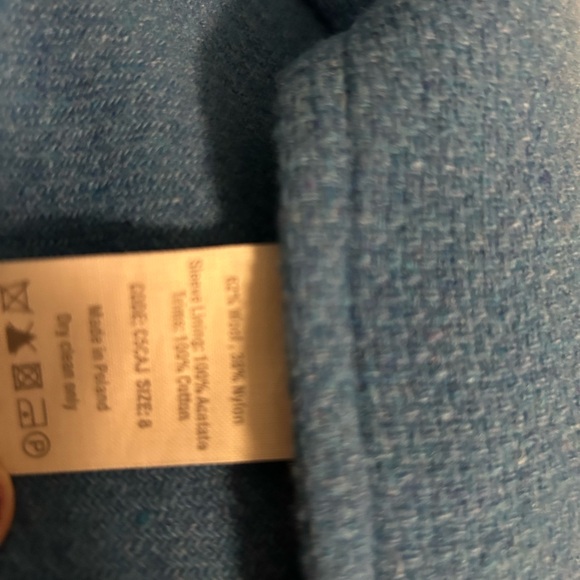 Toast Women's Blue Wool Blazer - Picture 4 of 5